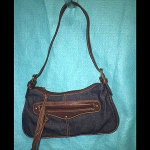 Steve Madden’s Blue Denim Clutch Handbag Purse